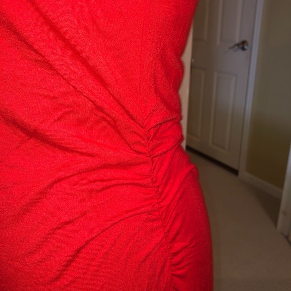 Athleta Maxi Dress with Shelf Bra - Red Size M - Picture 3 of 6
